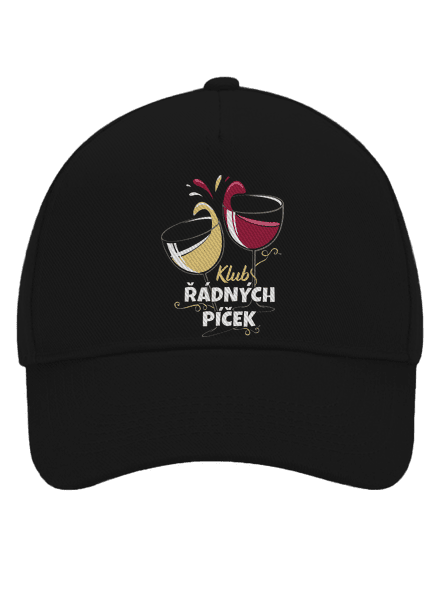 Klub řádných píček kšiltovka baseballka Black