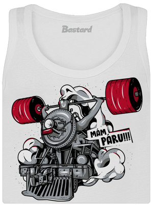 Lokomotiva dámské tílko klasické White