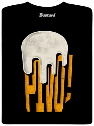 Nápis Pivo pánské dlouhý rukáv Black