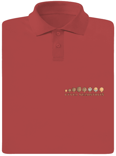 Vývoj nezastavíš pánská polokošile Burgundy