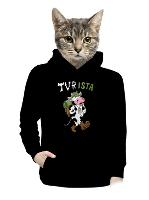 Tur na cestách dámská mikina klokanka Black