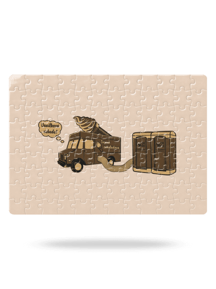 Točená čokoládová puzzle White
