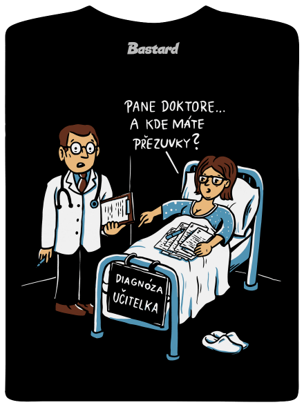 Diagnóza učitelka pánské tričko Black