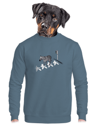 unisex mikina bez kapuce