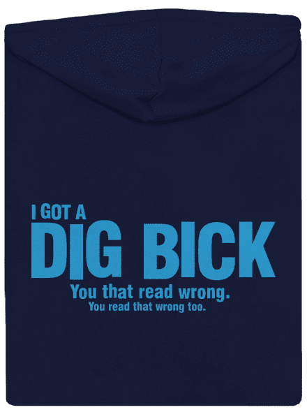 Dig bick pánská mikina na zip Navy