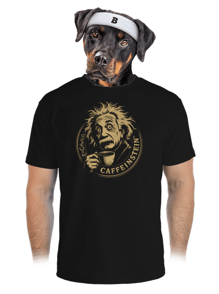Caffeinstein pánské sportovní tričko Black