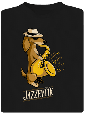 Jazzevčík pánské sportovní tričko Black