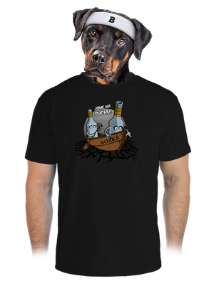 Na suchu pánské sportovní tričko Black