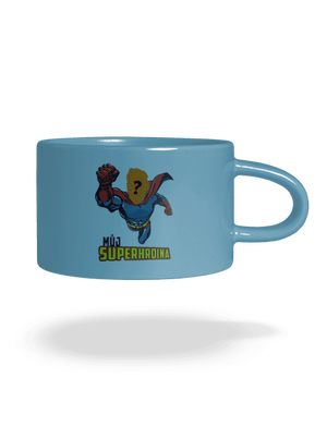 Můj superhrdina hrnek makronka Blue Macaron