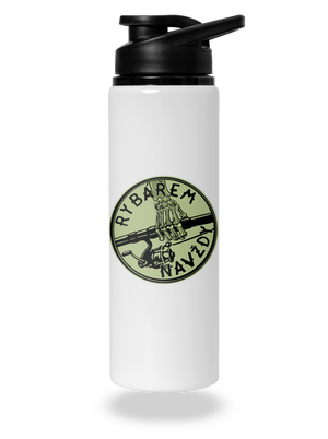 Rybářem navždy  lahev na vodu White