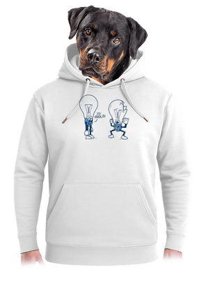 Prdlá unisex mikina premium Snowwhite