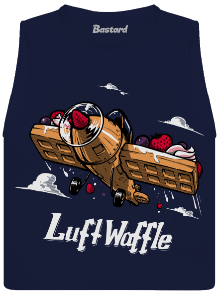 Luftwaffle dámské tílko volné Navy