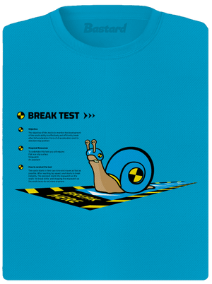 Snail test dámské sportovní tričko Blue Atol