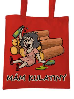 Mám kulatiny taška Bright Red