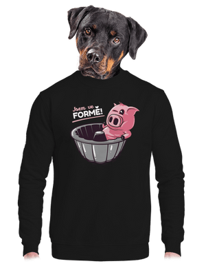 Ve formě unisex mikina bez kapuce Black