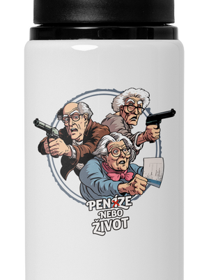 Penze nebo život lahev na vodu White