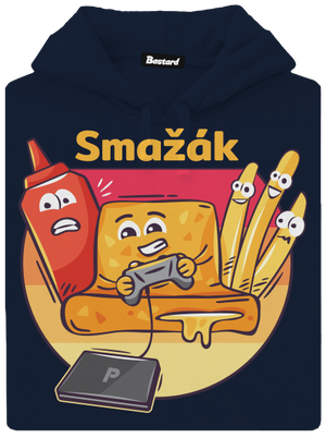 Smažák pánská mikina klokanka Navy