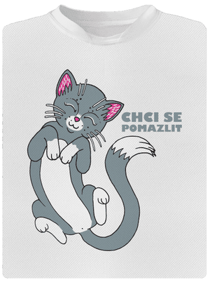 Chci se pomazlit dětské sportovní tričko White