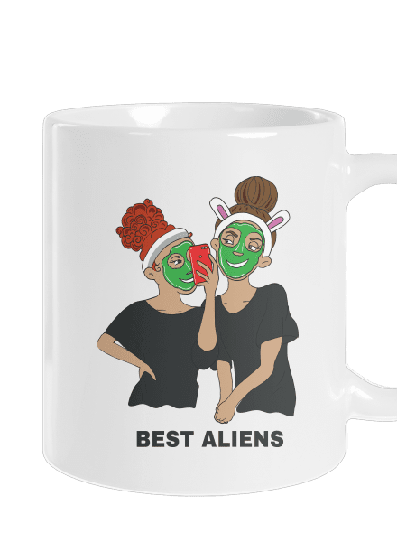 Best aliens klasický hrnek White
