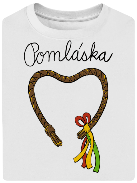 Pomláska unisex tričko oversized White