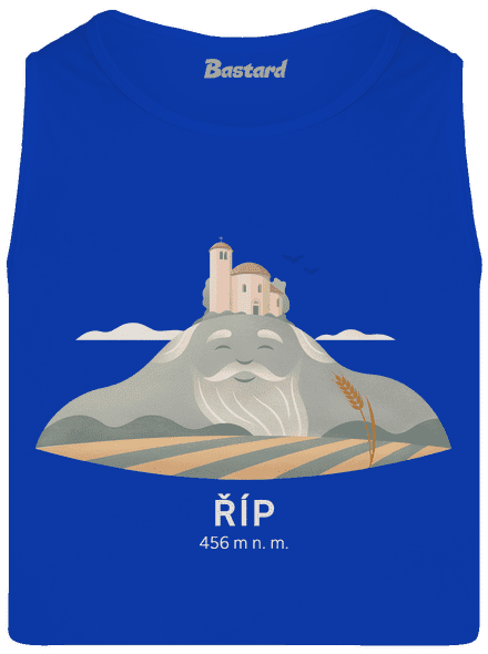 Říp s osobností pánské tílko Royal Blue