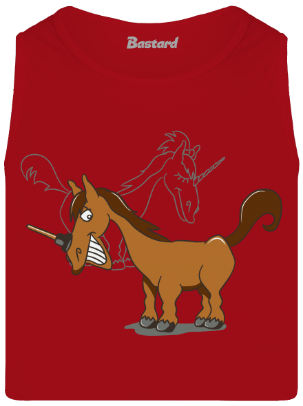 Jednorožec pánské tílko Red