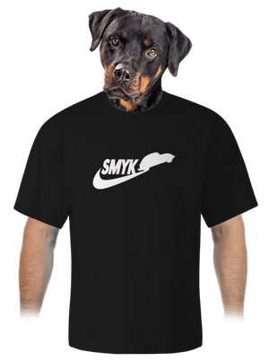 Smyk unisex tričko oversized Black