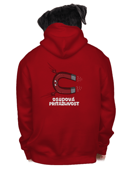 Osudová přitažlivost pánská mikina na zip Red