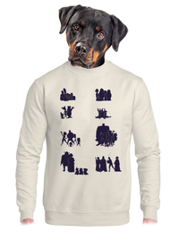 unisex mikina bez kapuce