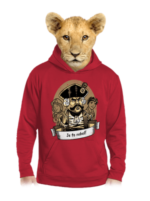 B14: S čerty nejsou žerty dětská mikina klokanka Fire Red