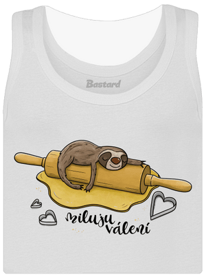 Miluju válení dámské tílko klasické White