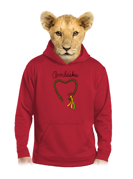 Pomláska dětská mikina klokanka Fire Red