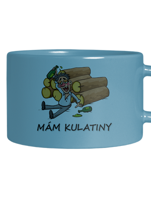 Mám kulatiny hrnek makronka Blue Macaron