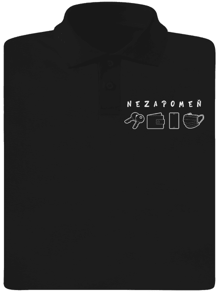 Nezapomeň pánská polokošile Black