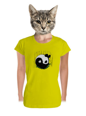 Dvě spící pandy dámské tričko premium Lemon