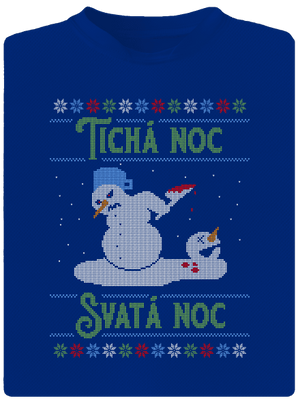 Vánoční koleda pánské sportovní tričko Royal Blue Mal