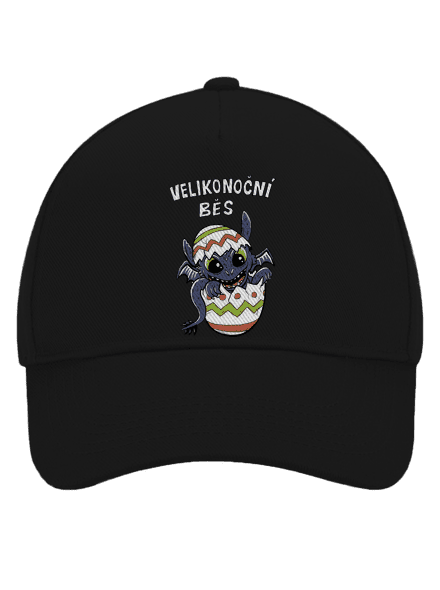 Velikonoční běs kšiltovka baseballka Black