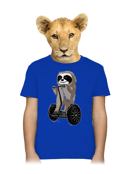 Lenochod dětské tričko Royal Blue