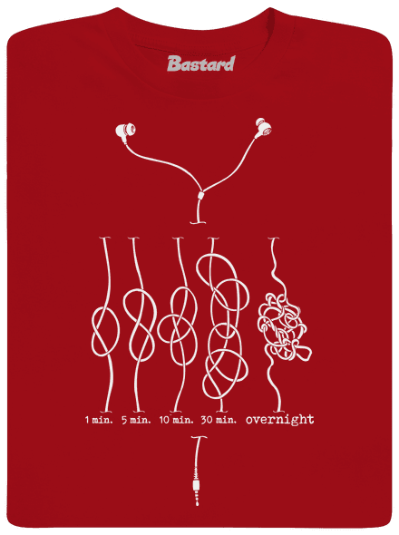 Škola uzlování pánské dlouhý rukáv Red