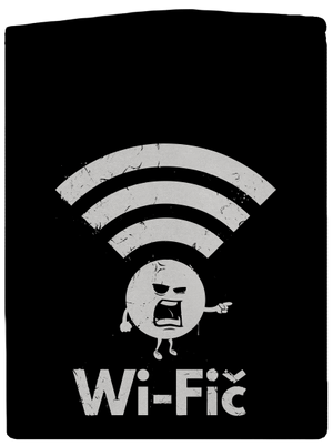 Wifič pánská mikina na zip Black