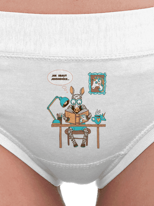 Jak sbalit jednorožce dámské kalhotky White