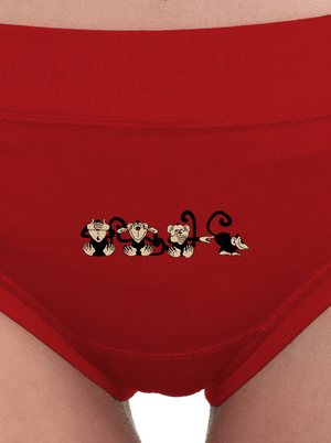 Opice dámské kalhotky Red Mal