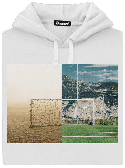 Brankový kontrast dámská mikina klokanka White