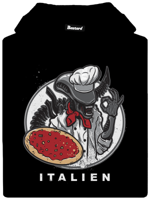 Italien pánská mikina klokanka Black