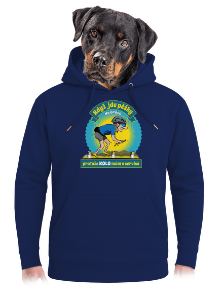 Závislost na kole unisex mikina premium Navy