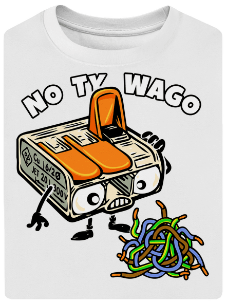 Wago svorka unisex tričko oversized White