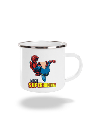 Moje superhrdinka plecháček White