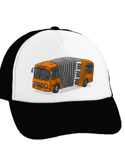 Harmonika kšiltovka truckerka Black cap