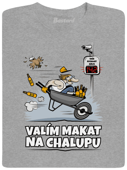 Valím na chalupu pánské tričko Sport Grey