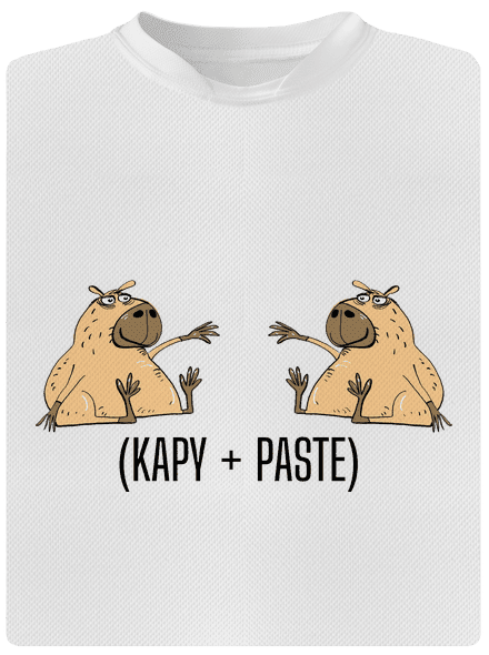 Kapy paste dětské sportovní tričko White